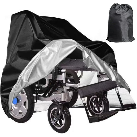 Wheelchair Cover,Electric Wheelchair Cover,Wheelchair Cover for Storage,Waterproof Mobility Scooter Cover, Outdoor Protector from Dust Dirt Snow Rain Sun Rays,Rolling Walker Cover