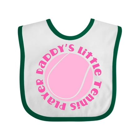 

Inktastic Daddys Little Tennis Player Baby Girl Gift Baby Girl Bib