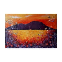 Trademark Fine Art 'Sunset Bumblebees' Canvas Art by Angie Livingstone