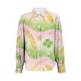 thumbnail image 5 of QASIEATN Button Down Shirts for Women Butterfly Dress Shirts Long Sleeve Blouse Work Tops Summer Blouse Fashion Clothing, 5 of 5
