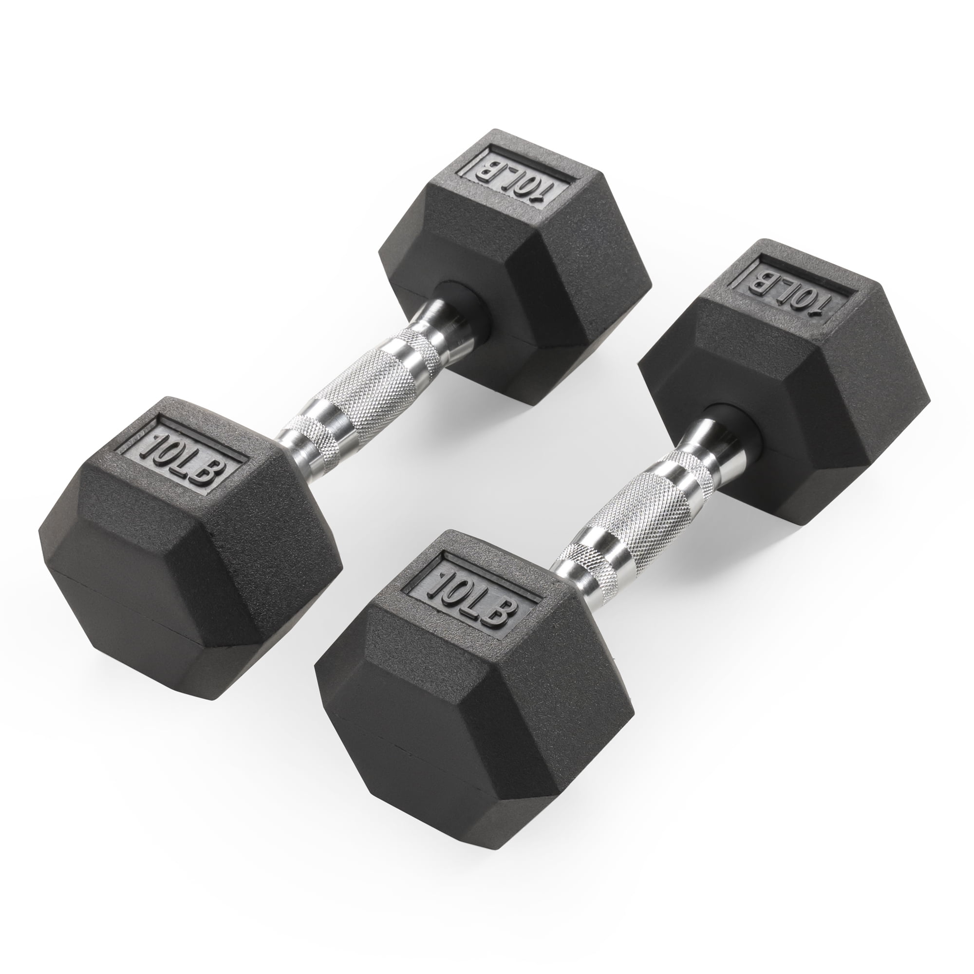 40 Lbs Total 20Lb Weider RubberHex Dumbbells Compare CAP Brand New Set Of 2 