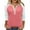 E#Dark Pink, variant on gakvbuo 3/4 Sleeve Tops Henley Shirts for Women's Tops Dressy Casual Color Block Pullover Tunic Top Blouses Button Up V-Neck Button-Down Shirts Trendy Business Work Blouses Outfit Basic Tees