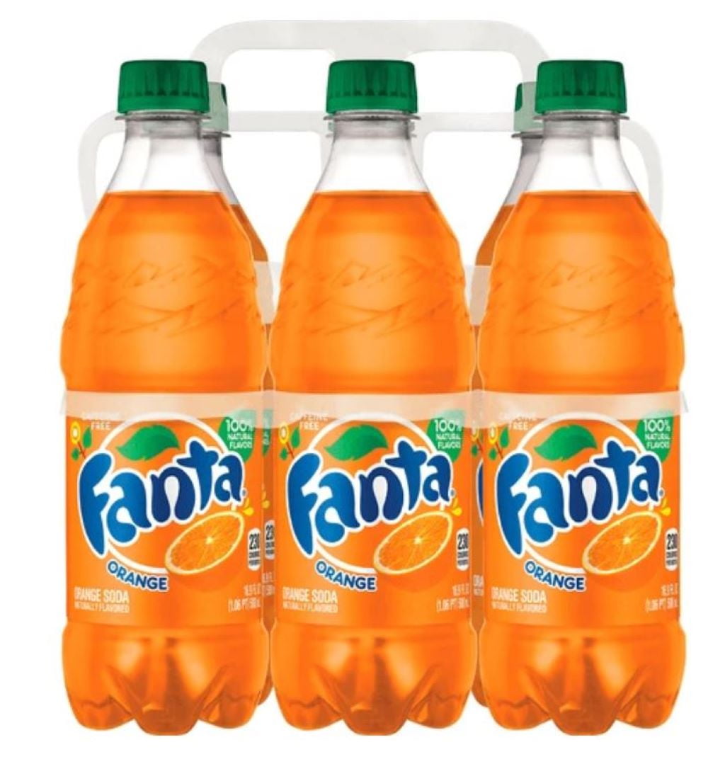 Fanta Orange Soda Fruit Flavored Soft Drink, 16.9 Fl Oz Bottles, Quantity of 12