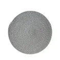 thumbnail image 2 of ColourTree Round Braided Placemats Set of 4 Washable 15 inch Grey & White Round Table Mats Woven Place Mats for Dining Table, 2 of 4