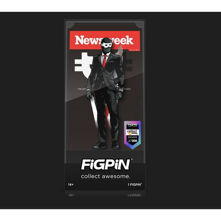 FiGPiN Newsweek Satoshi Nakamoto - Bitcoin - Classic Enamel FiGPiN Newsweek Satoshi Nakamoto - Bitcoin - Classic Enamel