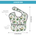 thumbnail image 4 of Hirioo Lilies Flowers for Baby Waterproof Pocket Bib Adjustable Closed for Babies Toddlers with Large Pocket 6-24Months, 4 of 8