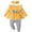 Yellow, variant on Auroural Everyday Kids Outfits Sets 2-Piece Sets Girl Clothes Size 18 Months Children's Solid Color Round Neck Long Sleeves Top And Trousers Two-piece Set For Kids