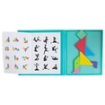 thumbnail image 2 of LEEYNEER Tangram Puzzle Magnetic Pattern Block Book Road Trip Game Educational Toy, 2 of 8