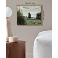 thumbnail image 5 of Drsoum Vintage The Vast Grassland Classic Wall Art Landscape Canvas Wall Prints Modern Farmhouse Kitchen Bathroom Office Decor 8x10in Natural Framed, 5 of 6