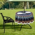 thumbnail image 7 of Coolnut 60" Madala Outdoor Tablecloth with Umbrella Hole and Zipper, Waterproof Round Tablecloth for Party,Patio,Picnic,Holiday Dinner,Summer, 7 of 7
