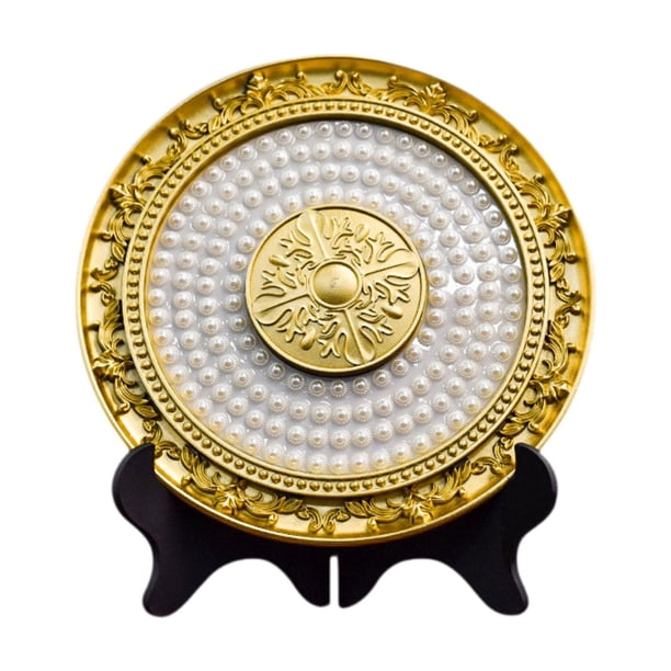 Escultura de resina con perlas, adorno para oficina, pieza decorativa de escritorio