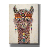 Epic Graffiti 'Hippie Llama II' by Carolee Vitaletti Canvas Wall Art, 26"x34"