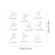 thumbnail image 2 of CaiYueKe 9 Pcs Anti-Collision Window Bird Decals, Protect and Save Wild Birds from Strikes, Vinyl Sticker Bird Deterrent for Glass Windows and Doors, Window Clings to Stop Birds from Hitting Windows, 2 of 7
