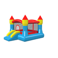 thumbnail image 1 of Costway Inflatable Mighty Bounce House Castle Jumper Moonwalk Bouncer Without Blower, 1 of 3