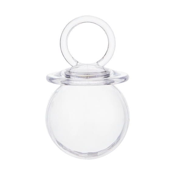 AURARMLET 24pcs Pacifier Candy Boxes: Baby Shower Theme Party Favors Transparent Treat Containers for Guests - Baby Birthday Party Supplies