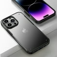 thumbnail image 1 of SaniMore for iPhone 14 Pro 6.1" 2022 Case, Wear-resistant Frosted PC Backplane & Shockproof Soft TPU Bumper Anti-fall Anti-scratch Thin Lightweight Cover for iPhone 14 Pro 6.1" 2022, Black, 1 of 9