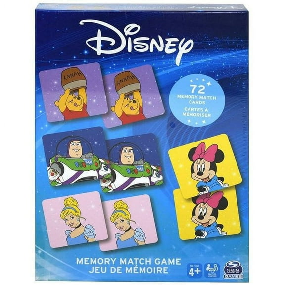 Disney 72-Piece Match Game - Kid's Educational Game