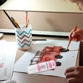 thumbnail image 3 of KAKOWELY Acrylic Paint Markers Round Tip Permanent Markers Waterproof Poster Markers Graffiti Tools for Stones, Signs, Canvas, Tagging, Painting Pink,4.49X"X1.34"X1.34", 3 of 5