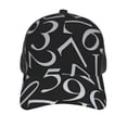 thumbnail image 3 of Disketp Numbers Print Trucker Hat Men Women - Mesh Baseball SnapBack Cap, 3 of 7