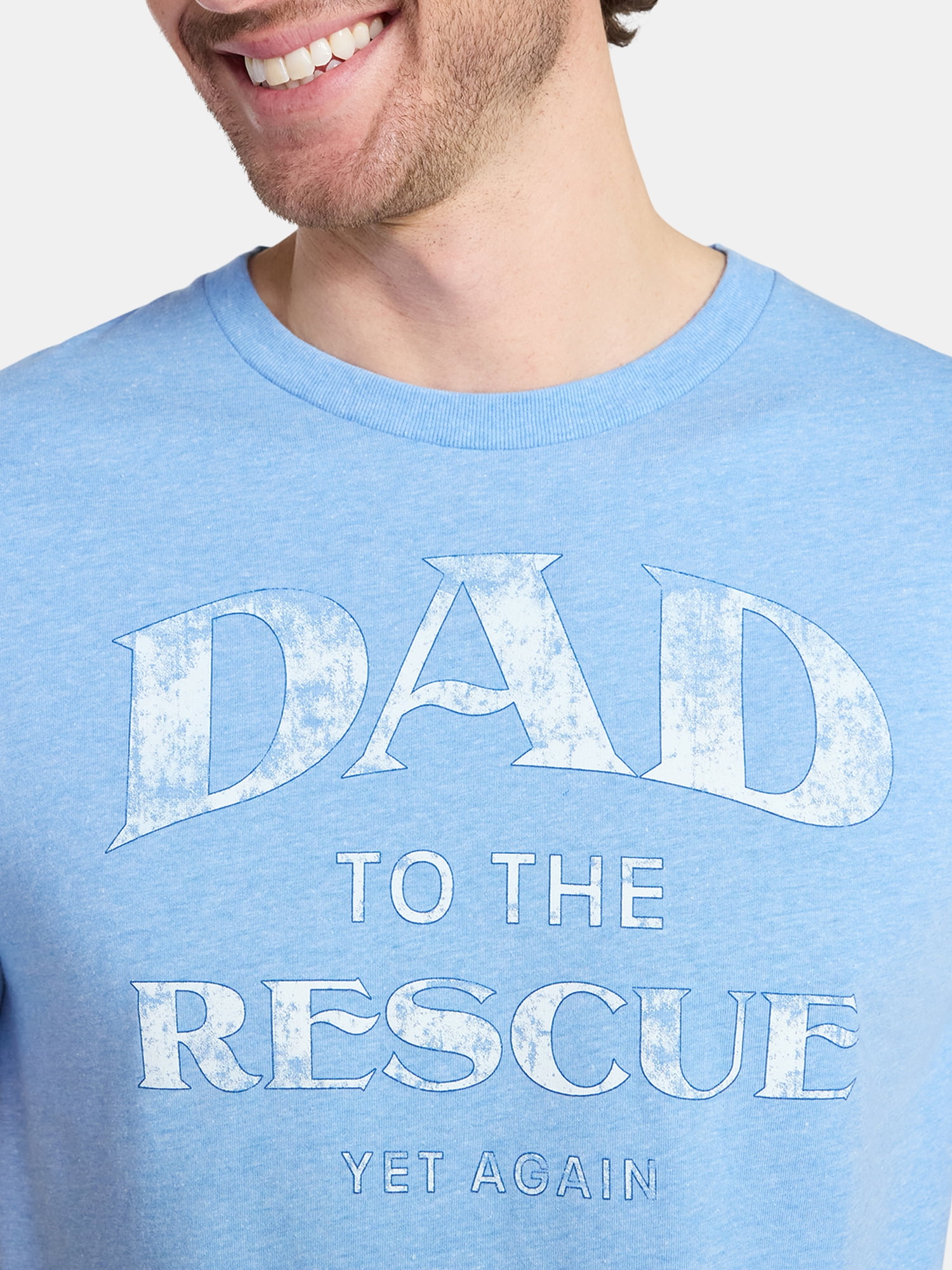 Father's Day Men's Rescue Dad Graphic Tee by Way to Celebrate, Sizes XS-5XL