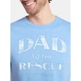 thumbnail image 4 of Father's Day Men's Rescue Dad Graphic Tee by Way to Celebrate, Sizes XS-5XL, 4 of 5