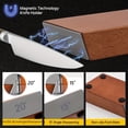 thumbnail image 4 of Rolling Knife Sharpener Kit - Magnetic Manual Knife Sharpener with Diamond & Stainless Steel Discs, 15° & 20° Angle Guides, Beech Wood Design, Gift for Chefs & Home Cooks, 4 of 5