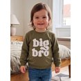 thumbnail image 4 of RUINIXCW Toddler Baby Boy Sweatshirts Big Brother Outfit Little Boy Kids Big Bro Letter Long Sleeve Crewneck Pullovers Spring Fall Winter Shirts Tops, 4 of 10