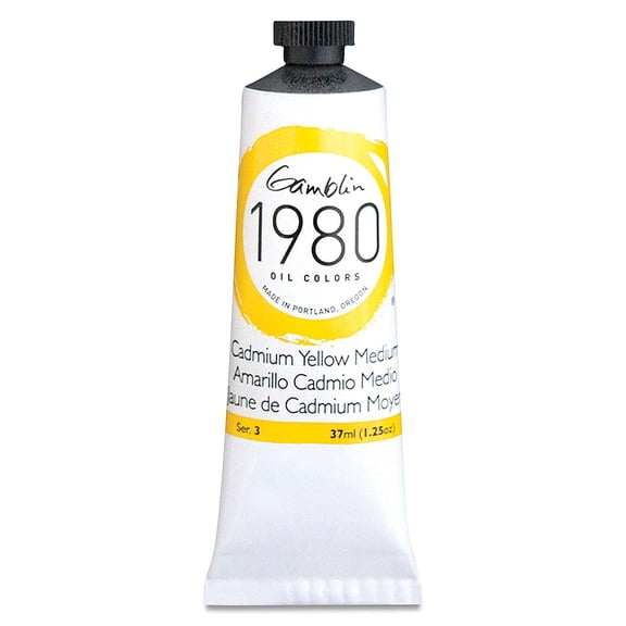 Gamblin 1980 Oil Cadmium Yellow Med 37Ml