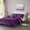 Purple, variant on Twin/Twin Xl Velvet Comforter Set with Throw Pillow,Black Polyester Household Supplies Décor Bedding Bedding Sets