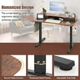 thumbnail image 4 of Costway 48"x 24" Electric Standing Desk with 2 Drawers Monitor Stand Storage Shelf Brown, 4 of 9