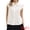 White, variant on DARING DIVA Women's Cute Floral Tops Ruffle Cap Sleeve Button Down Dressy Shirts XS Pink