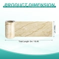 thumbnail image 2 of Uxcell Wood Grain Wallpaper Border 4" x 16.4ft Textured Frame Sticker, Yellow Texture, 2 of 7
