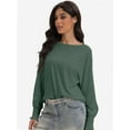 thumbnail image 6 of Womens Tops Long Ruffle Sleeve Shirts for Women Casual Loose Blouses Fashion, 6 of 6
