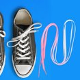 thumbnail image 4 of HAMPPLIES 1Par Cordones Largos De Poliéster Para Deportivos Y Casuales Color Rosa Degradado, 4 of 7