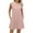 Pink, variant on Women's Summer Casual Dress V Neck Beach Cover Up Flowy Sleeveless with Pockets 2025 Womens Casual Trendy Midi Dresses