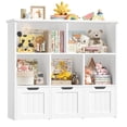 thumbnail image 7 of Homfa Toy Storage Organizer with 3 Movable Drawers, 5 Cube Kids Bookcase for Playroom, Storage Cabinet for Living Room, White Finish, 7 of 7