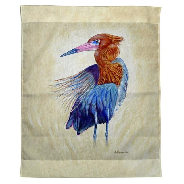 Betsy Drake TP1133 24 x 30 Po Portrait Aigrette Rougeâtre Suspendu au Mur Extérieur
