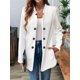 thumbnail image 5 of Blazer de Mujer con Cuello Alto, Informal, de Larga, Cruzado, Elegante, para Oficina y Negocios XL, 5 of 8