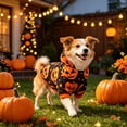 thumbnail image 2 of Halloween Dog Pajamas, Adorable Pumpkin Dog Pjs Pet Onesie Stretchable Doggy Clothes 4 Legs Festival Doggie Jammies Cat Pajamas Halloween Costumes, 2 of 7