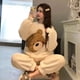 thumbnail image 2 of Conjunto de pijama grueso de franela cálida para mujer, ropa de dormir de manga larga de Coral, traje de dormir coreano Kawaii, ropa de dormir para niñas, ropa de casa de invierno, 2 piezas, 2 of 4