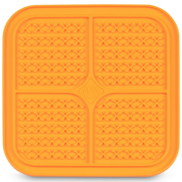 Pet Zone Boredom Buster Indulge Slow Feeder Licking Mat | Boredom Buster | Calming Mat for Anxiety Relief | Just Add Healthy Snack - For Both Dogs & Cats