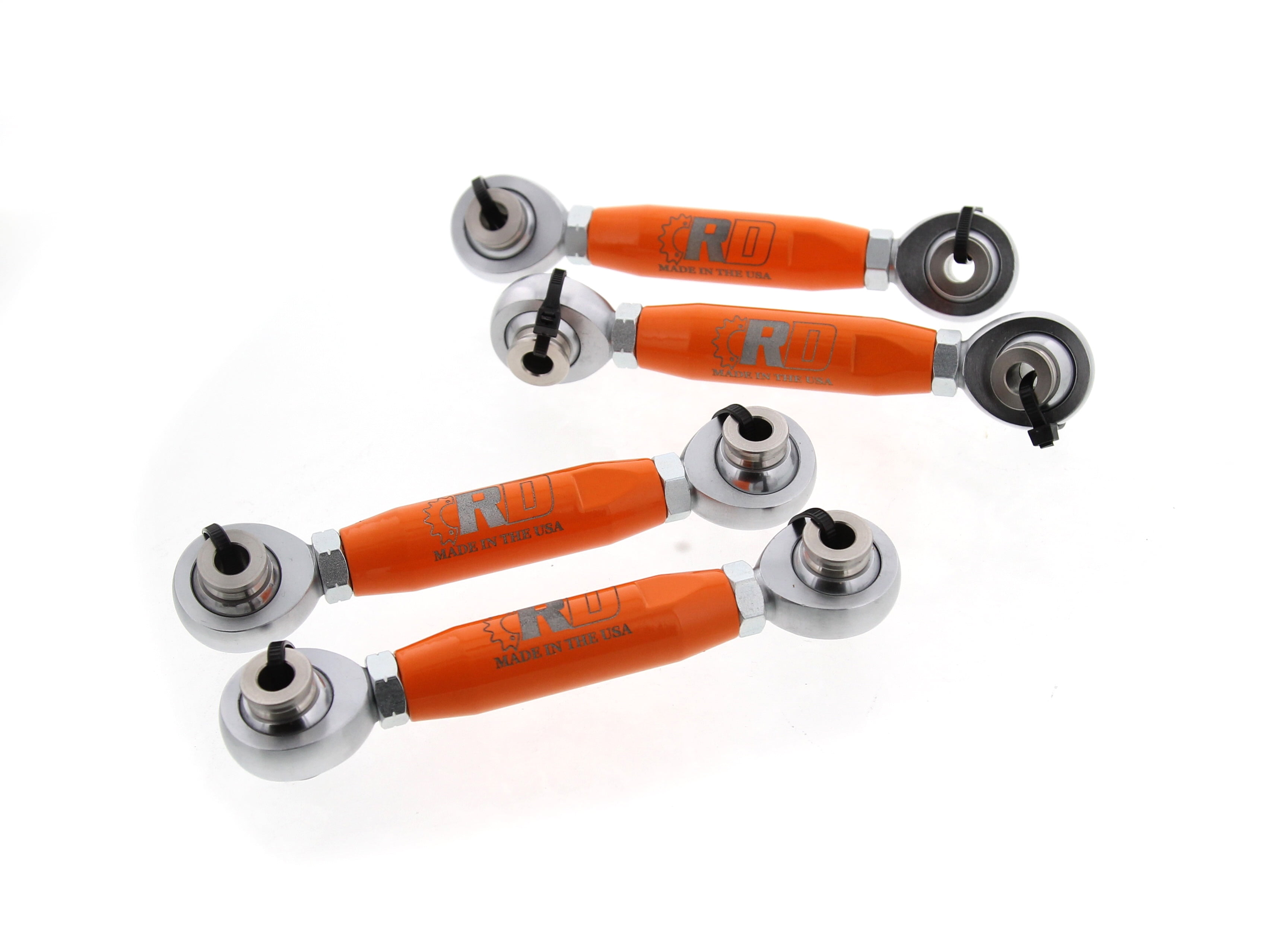 2018 2019 Polaris RZR XP Turbo Front & Rear Sway Bar Links Orange x4