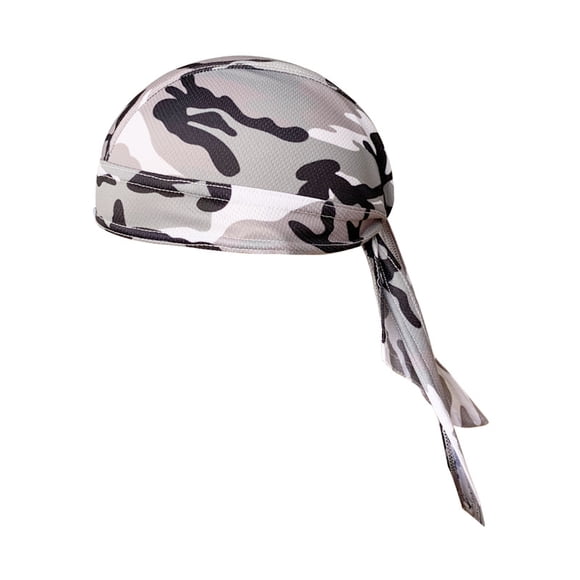 Dew Rags Sweat Wicking Doo Rag Beanie Cooling Helmet Liner Bandana Chemo Hat for Men and Women , Cycling Motorcycle Quick Drying Beanie Caps(Camouflage )