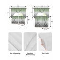 thumbnail image 6 of Sage Green Gray Ombre Kitchen Curtains Sets 24 Inch Length with Valance, Black Hockey Sticks Minimalist Style Swag Valances and Tiers Curtain Set Drapes Swag Curtains for Living Room, Bathroom, 6 of 6