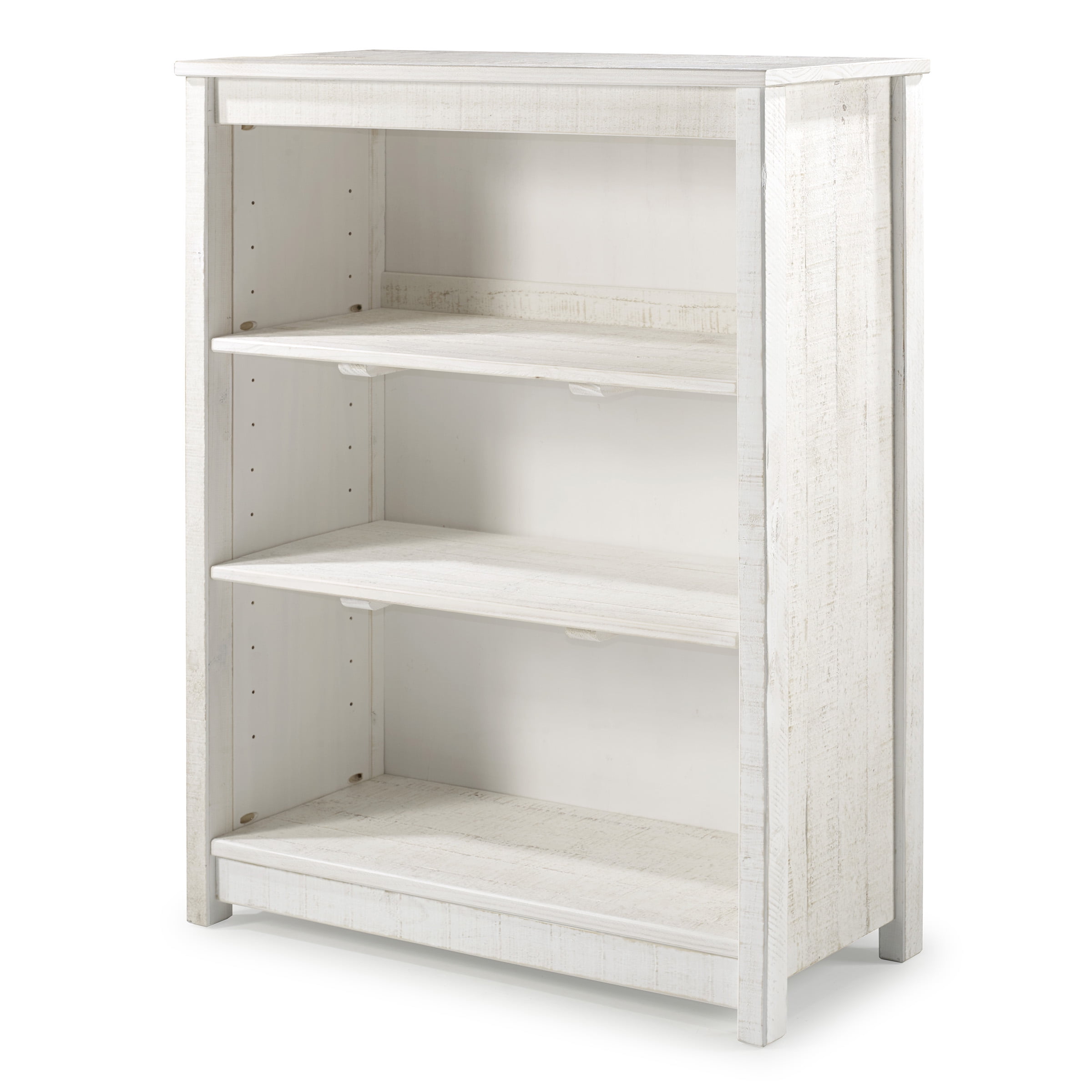 Alaterre Rustic Tall Bookcase, Rustic White