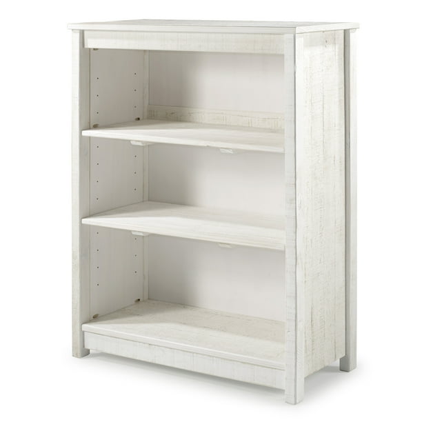 Rustic Tall Bookcase, Rustic White