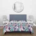 thumbnail image 3 of Designart 'Colorful Tropical Leaves Patterhn' Juego de Funda Nórdica Tradicional, 3 of 5