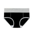 thumbnail image 6 of Puntoco Plus Size Clearance 5PC Women Solid Color Patchwork Briefs Panties Underwear Bikini Underpants, 6 of 9