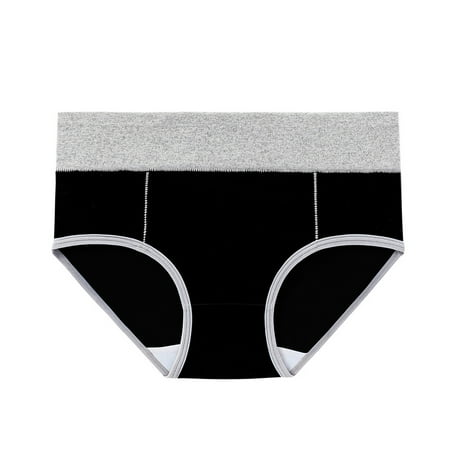 

KBKYBUYZ 5PC Women Solid Color Patchwork Briefs Panties Underwear Bikini Underpants