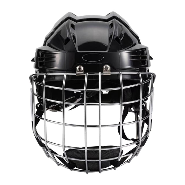 DYNWAVECA Hockey Helmet Rugby Helmet, Protector Breathable Portable with Cage for Adults Practice Indoor Training Competition 58cm to 68cm